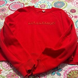 Lululemon Athletica oversized cropped Scuba Pullover